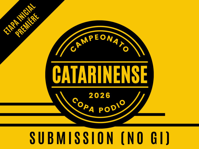 Campeonato Catarinense 2026 Submission (NO GI) - Oficial Copa Podio 