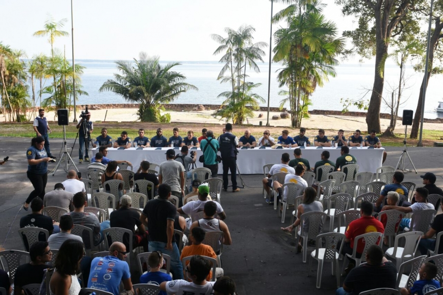 Copa Podio apresenta elenco de atletas em coletiva de imprensa realizada no Píer do Tropical Hotel